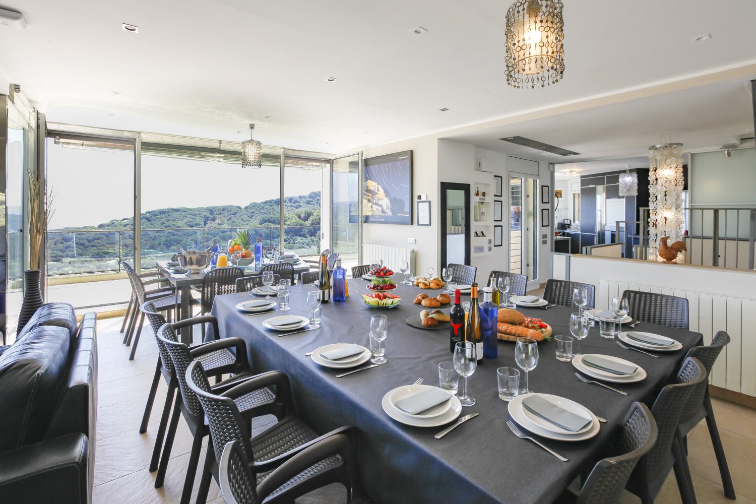 Villa Barcelona Coast rental dining room 