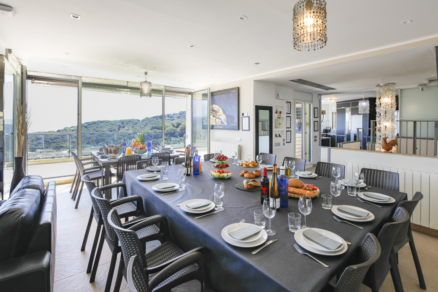 Villa Barcelona Coast rental dining room 